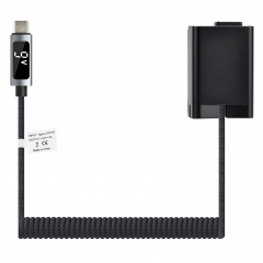 EN‑EL25 9V Dummy Battery with Digital Display & PD – Type‑C Input, Fully Decoded, Overcurrent Protection, for Nikon Cameras