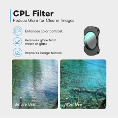 6-in-1 Magnetic Filter Kit Compatible with DJI Osmo Pocket 3 & Pocket 4, 0.72X Wide-Angle Lens, Macro Lens, CPL, VND, Star & 1/4 Black Mist Filters with Storage Case