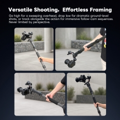 Telescopic Three-Axis Quick-Release Boom Pole (including Quick-Release Female Base and RS4 / RS5 Quick-Release Plate)