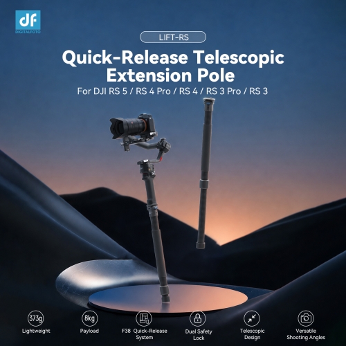 Telescopic Three-Axis Quick-Release Boom Pole (including Quick-Release Female Base and RS4 / RS5 Quick-Release Plate)