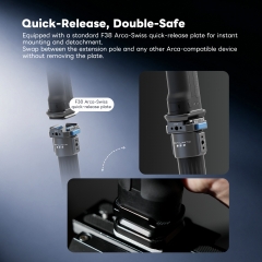 Telescopic Three-Axis Quick-Release Boom Pole (including Quick-Release Female Base and RS4 / RS5 Quick-Release Plate)