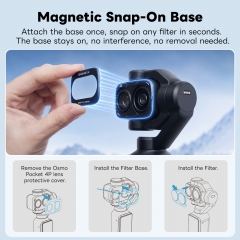 Variable ND, Black Mist 1/4, and CPL 3 in 1 Piece Filter Set for Osmo Pocket 4P