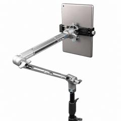 Tablet/Pad & Smartphone Tripod Mount Clamp for Cart