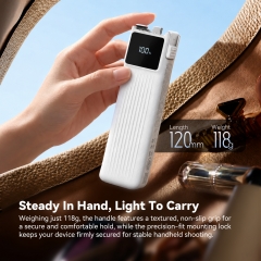White/Black Battery Handle 5000mAh for Insta360 Luna Ultra/Pro