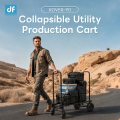 Collapsible Utility Production Cart for Film, Television &Audio& Photo Industry