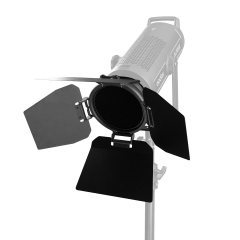 Reflector with Barndoor and Honeycomb Grid