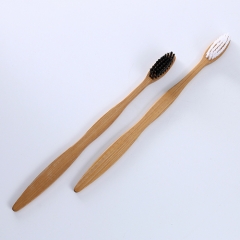 100% Eco-friendly material OEM Charcoal Bamboo Toothbrush