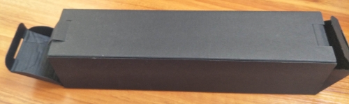 Black corrugated box