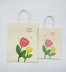 Charming small Kraft Paper Bages With Playful Cartoon Prints