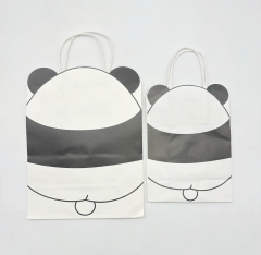 Charming small Kraft Paper Bages With Playful Cartoon Prints