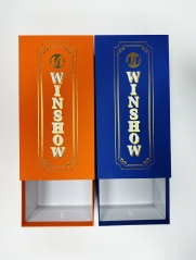 Opulent Matte Drawer-Style Wine Gift Boxes