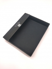 Premium Black Specialty Paper Rigid Wallet Gift Box