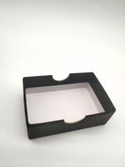 Black Specialty Paper Rigid Perfume Packaging Box