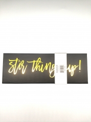 Printed Stir Sticks Box with EVA Insert & Wrapper Band