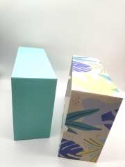 Colorful Leaf Print Ceramic Tea Set Packing Box