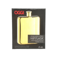 Black Heaven and Earth Box for Stainless Steel Hip Flask