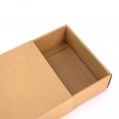 Drawer Kraft Box with Black Printed Logo