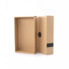 Drawer Kraft Box with Black Printed Logo