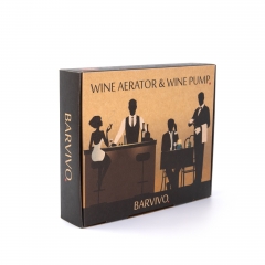 BARVIVO Wine Aerator & Wine Pump Kraft Box