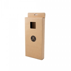 Natural Kraft Tuck-Top Packing Box with Hanging Hole