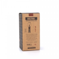 Brown Kraft Hurricane Bottle Lamp Gift Box