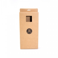 Natural Kraft Tuck-Top Packing Box with Hanging Hole