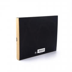 Two-Tone Black & Brown Stainless Steel Straw Set Packing Box
