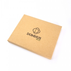 Two-Tone Black & Brown Stainless Steel Straw Set Packing Box