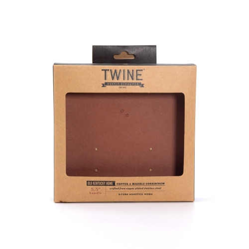 Hangable Windowed Box for Copper & Marble Corkscrew