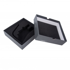 Black & White Rigid Drawer Box with Custom Sponge Insert