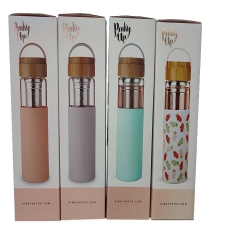 Pinky Up Glass Travel Infuser Mug Corrugated Window Box