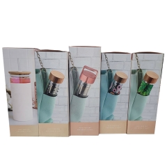 Pinky Up Glass Travel Infuser Mug Corrugated Window Box