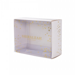 White Artcard Transparent Display Gift Box – SHIRALEAH