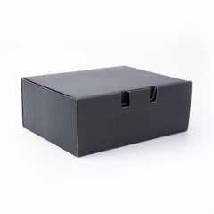 SHASHI Black Corrugated Foldable Packaging Box