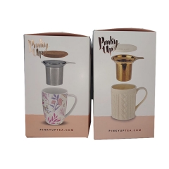 Pinky Up Ceramic Tea Mug Artcard Packing Box