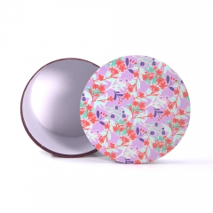 Decorative Round Rigid Boxes with Art Prints