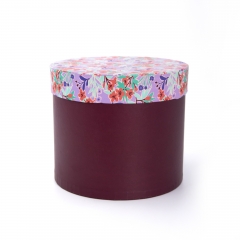 Decorative Round Rigid Boxes with Art Prints