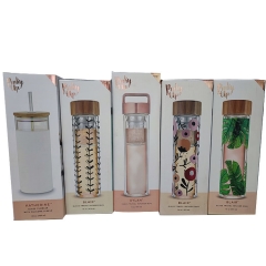 Pinky Up Glass Travel Infuser Mug Corrugated Window Box