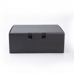 SHASHI Black Corrugated Foldable Packaging Box