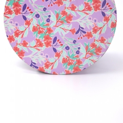 Decorative Round Rigid Boxes with Art Prints