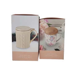 Pinky Up Ceramic Tea Mug Artcard Packing Box