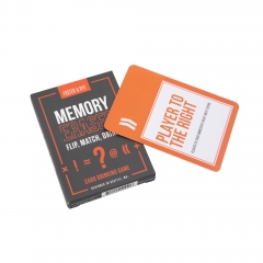 Folded Artcard Box for Drinking Game Cards
