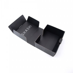 SHASHI Black Corrugated Foldable Packaging Box
