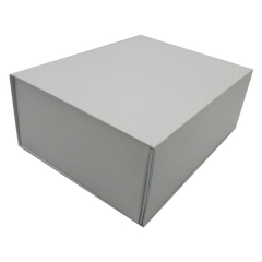 Matte White Foldable Magnetic Rigid Gift Box