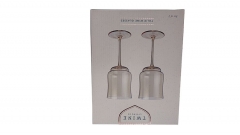 TWINE Amber Tinted Tulip Wine Glasses Corrugated Packaging Box