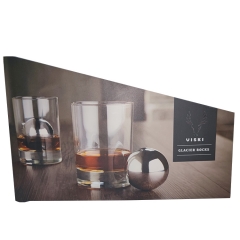 VISKI Brand Spirits Glassware Display Box