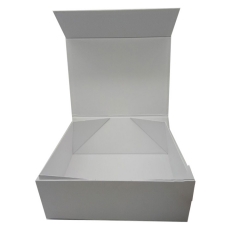 Matte White Foldable Magnetic Rigid Gift Box
