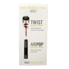 HOST Wine Accessory Collection Tri-Fold Art Paper Brochure