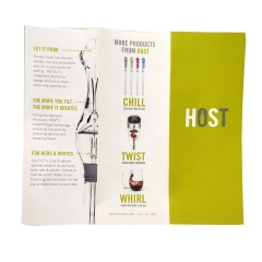 HOST Tilt Wine Aerator Instruction Leaflet