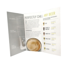 HOST Beer Freeze Cooling Cup Tri-Fold Brochure